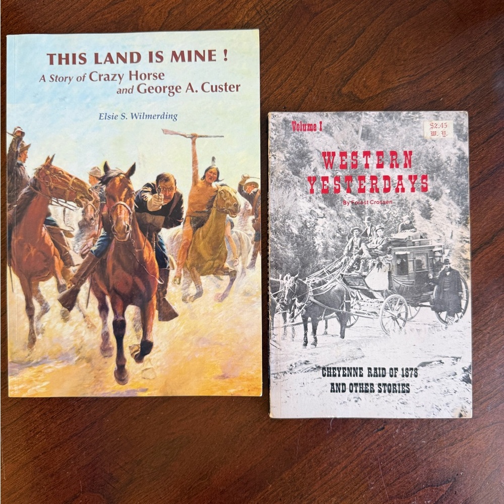 Vintage Western Books Set signed by authors